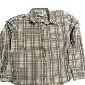 Eighth Avenue Men's Green Plaid Shirt